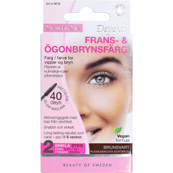 Frans & Ögonbrynsfärg Brunsvart 1-p Depend.