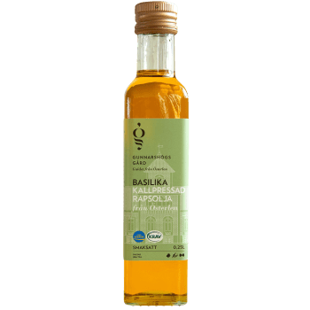 Kallpressad Rapsolja Basilika KRAV 250ml Gunnarshögs Gård.