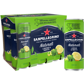 Läsk Limone Menta 33cl 6p San Pellegrino.
