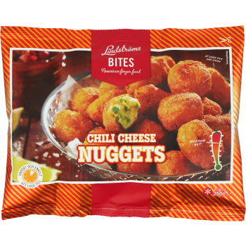 Chili cheese nuggets Fryst 250g Lindströms Bites.