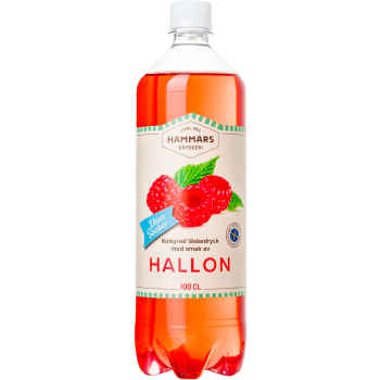 Läsk Hallon Utan Socker 1l Hammars Bryggeri.