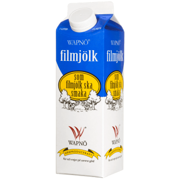 Filmjölk 3% 1l Wapnö.