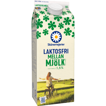 Mellanmjölkdryck Laktosfri 1,5% 1,5l Skånemejerier.