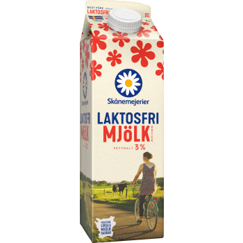 Mjölkdryck Laktosfri 3% 1l Skånemejerier.