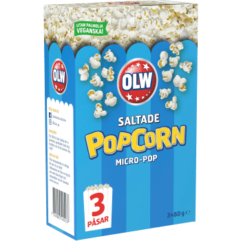 Popcorn Micropop Salt 3-p 240g OLW.