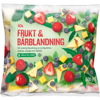 Frukt & bärblandning 500g ICA.