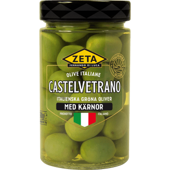 Oliver Castelvetrano med kärnor 300g Zeta.