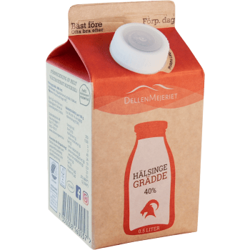 Hälsingegrädde 40% 500ml DellenMejeriet.