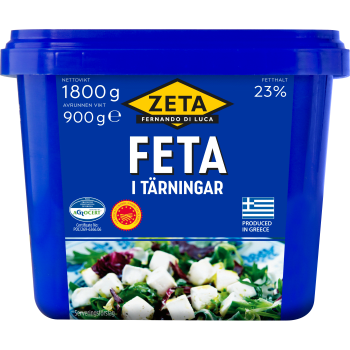 Feta i Tärningar 900g Zeta.