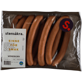 Wienerkorv 70% Kötthalt 720g Stensåkra.