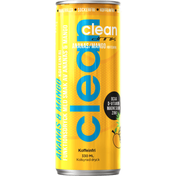 Funktionsdryck BCAA Ananas& mango 33cl Clean drink.