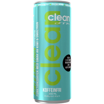 Funktionsdryck BCAA Kiwi/Smultron Koffeinfri 330ml Clean drink.