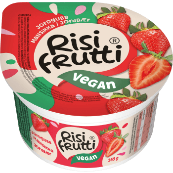 Mellanmål Jordgubb Vegansk 165g RisiFrutti.