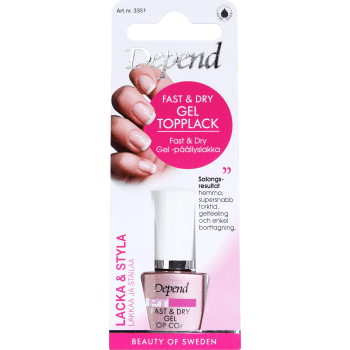 Topplack Gel Fast & Dry 1-p Depend.