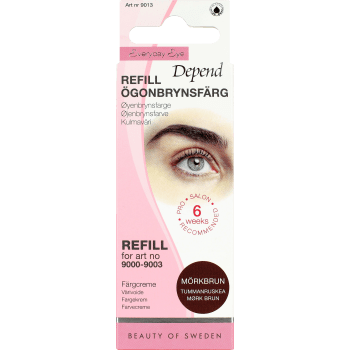 Ögonbrynsfärg Refill Mörkbrun 1-p Depend.