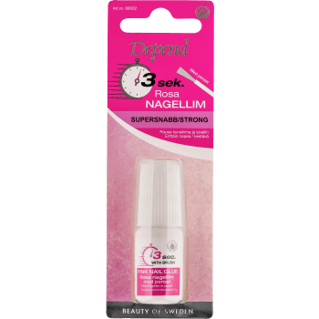 Nagellim m. pensel Rosa 1 Styck Depend.