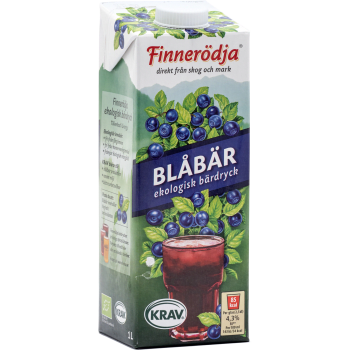 Blåbärsdryck Ekologisk 1l KRAV Finnerödja.
