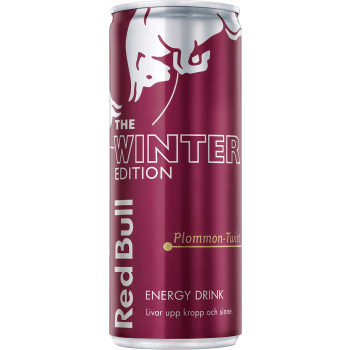 Enregidryck Plommon Twist Winter Edition 250ml Red Bull.