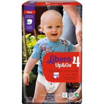 Byxblöjor Up&Go Strl 4 7-11kg 44-p Miljömärkt Libero.