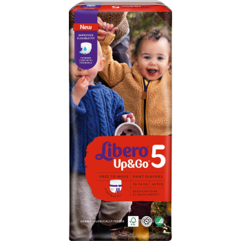 Byxblöjor Up&Go Strl 5 10-14kg 40-p Miljömärkt Libero.