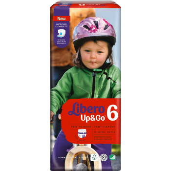 Byxblöjor Up&Go Strl 6 13-20kg 36-p Miljömärkt Libero.