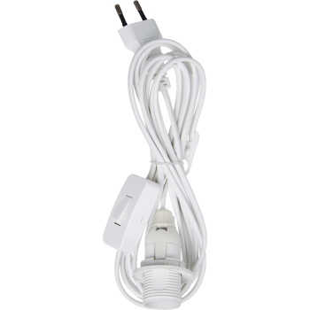 Lampsladd E14 sockel 1,5+2m.