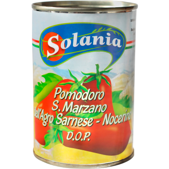 Tomater San Marzano Dop Hela Skalade Eko 400g KRAV Solania.