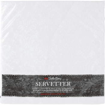 Servett Airlaid Vit 40cm 12-p ICA Selection.
