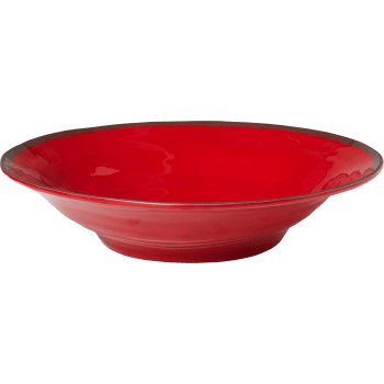 Skål röd melamin 35cm ICA.