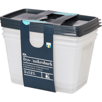 Frys- och Mikroburk 1,2l 3-p ICA.