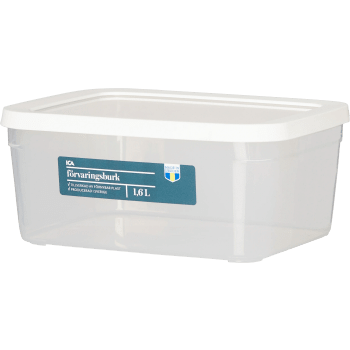 Förvaringsburk Vit 1,6l 1-p ICA.