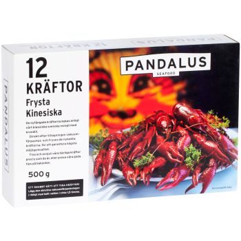 Kräftor 12-p Fryst 500g Pandalus.