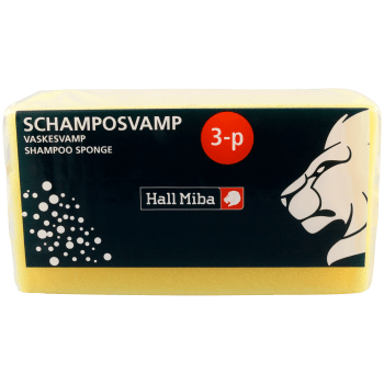 Svamp med schampo 3-p Hall Miba.