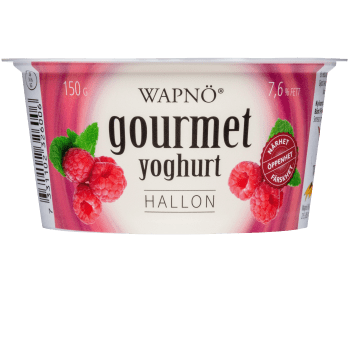 Gourmetyoghurt Hallon 150g Wapnö.