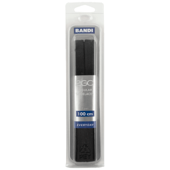 Skosnöre 552 flat Svart 100cm Bandi.