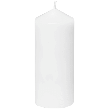 Blockljus Vit 18cm ICA.