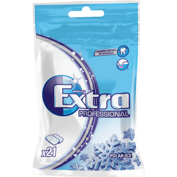 Tuggummi polar ice 29g Extra.
