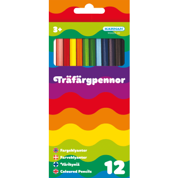 Träfärgpennor 12-p Kärnan.
