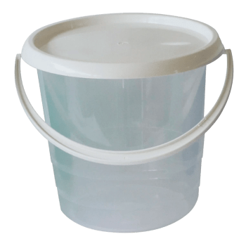 Hink med lock Vit 5l Nordiska Plats AB.