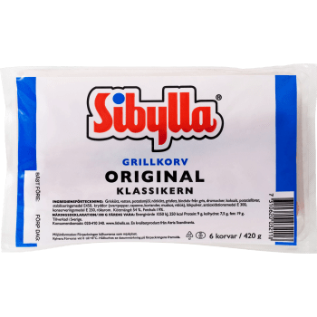 Grillkorv Original Klassikern 6-p 420g Sibylla.