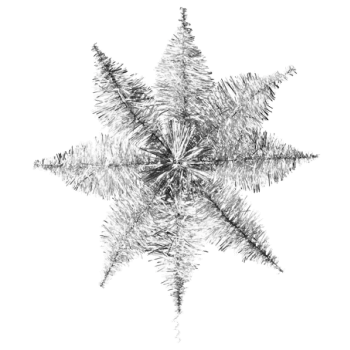 Julgransstjärna Glitter Silver ICA.