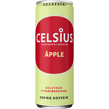Energidryck Äpple & ingefära 35,5cl Celsius.