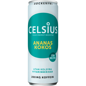 Energidryck Ananas Kokos 35,5cl Celsius.