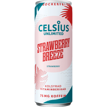 Energidryck Funktionell Nootopic Jordgubb & hibiskus 33cl Celsius.