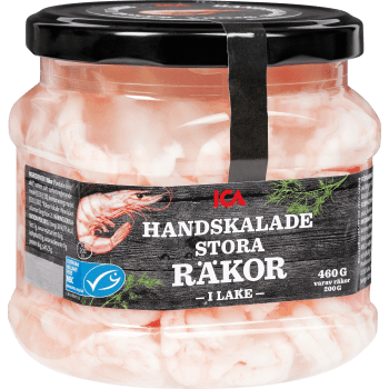 Räkor Stora Handskalade 200g ICA.