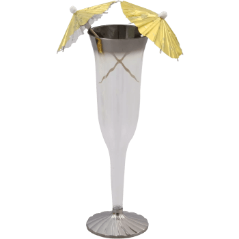 Partyparasoll Guld 10cm 10-p Hedlund.