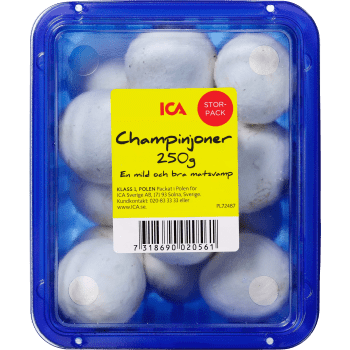Champinjoner 250g Klass 1 ICA.