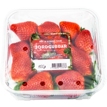 Jordgubbar 400g Klass 1 ICA.