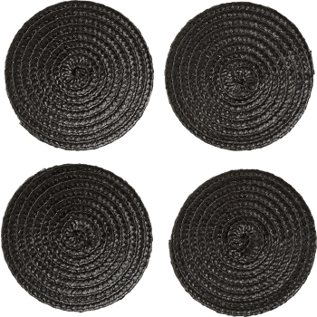 Underlägg Nilla Svart 10cm 4-p Hemtex 24h.