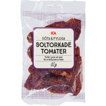 Soltorkade tomater 80g ICA.